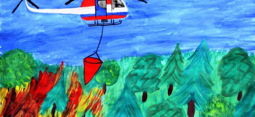 Дети рисуют вертолёты! Конкурс для юных талантов
