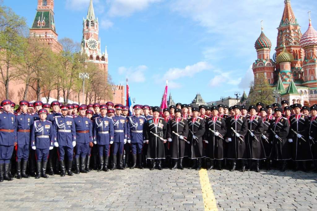 Казачий расчет Войска Донского принял участие в Параде Победы на Красной Площади в Москве