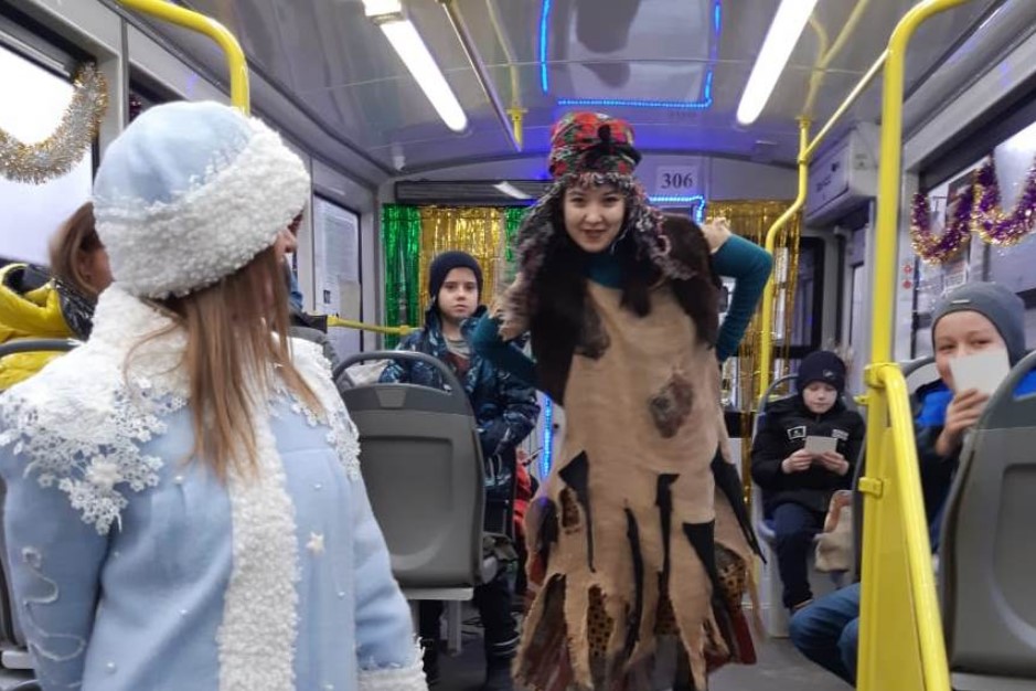 Новогодний трамвай для школьников запустили в Новочеркасске